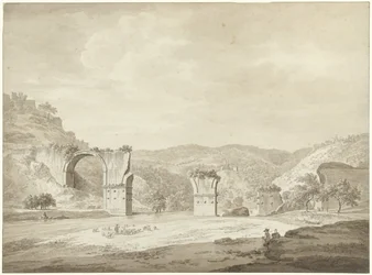 Ruínas da Ponte de Augusto em Narni, Itália