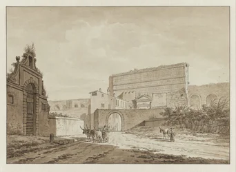 A Porta Maggiore em Roma De Porta Maggiore em Roma