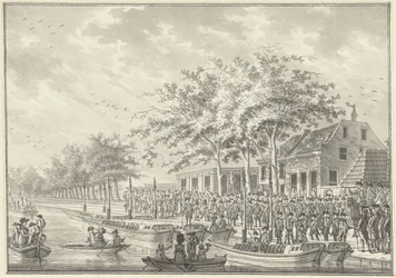 Partida do povo de Amesterdão para Utrecht, 1787
