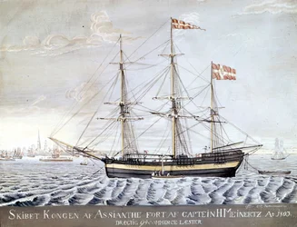 Slership "Konigen of Asian" 1803.Maritime Museum of Elsinor, Dinamarca
