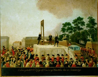 A execução do rei Luís XVI ... (óleo sobre madeira)