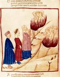 Purgatório: Dante e Virgil, em miniatura