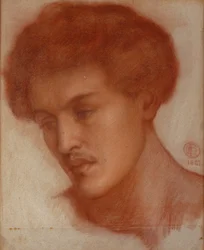 Augustus Howell, 1867 (giz vermelho sobre papel)