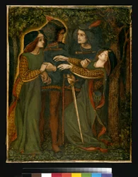 Como eles se conheceram, c.185060 (guache) (veja também 63160)