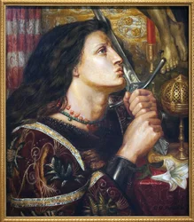 Joana d&39;Arc beijando a espada da libertação, 1863