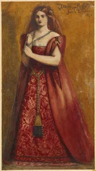 Vestido de vermelho
