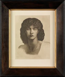 Estudo de Jane Morris para Astarte Syriaca (fotogravura)