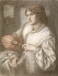 Mulher com ventilador, 1870