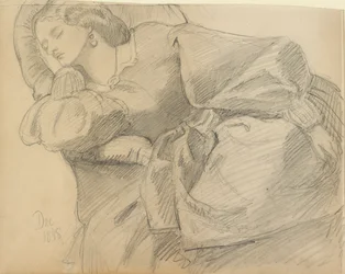 Ruth Herbert dormindo, 1858
