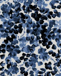 Flores em aquarela azul