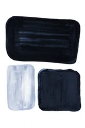 Blocos azuis minimalistas