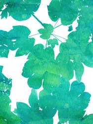Folhas verdes vibrantes
