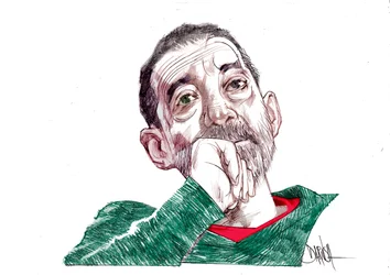 Emanuele Trevi, 2021 (desenho digital a lápis de cor)