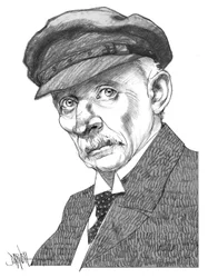 Gustav Meyrink, 2024 (desenho digital a lápis de cor)