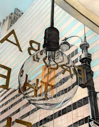 Through a Glass Brightly, 2023 (lápis sobre papel)