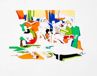 Festa da Panela (Paisagem), 2019 (guache sobre papel)