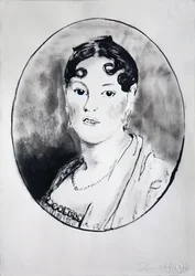 Rapariga Ingre 2, 2003 (tinta sobre papel)