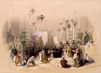 A Pedra da Unção, Igreja do Santo Sepulcro, 30 de março de 1839, placa 19 do Volume I de 