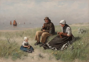 Na areia em Scheveningen