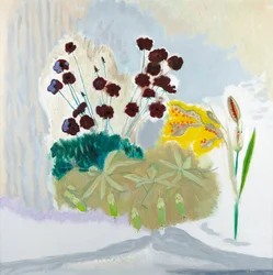 Seedpods e Cosmos, 2010 (óleo sobre tela)