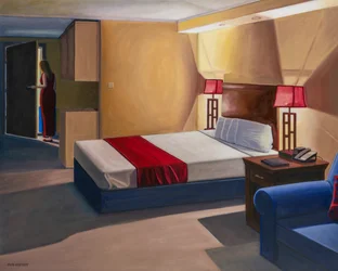 And So It Begins, 2021 (óleo sobre tela)