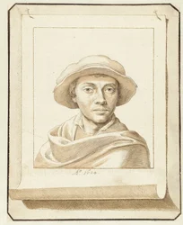 Retrato de um homem, segundo um modelo do século XVI
