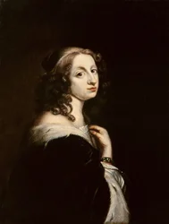 Christina, Rainha da Suécia, c.1650 (óleo sobre cobre)