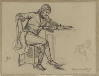 homem de xadrez Holanda vitoriosa (título no objeto)
