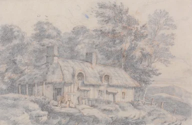 Casa de campo em Herefordshire, c.1820 (grafite no papel)