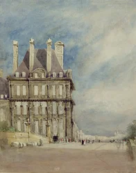 Pavillon de Flore, Tuileries, Paris (aquarela e guache sobre papel)