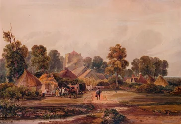 Uma fazenda em Worcestershire, c1848