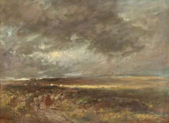 Paisagem da charneca: pastor e ovelhas, c1810.