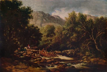 No couro, c1844