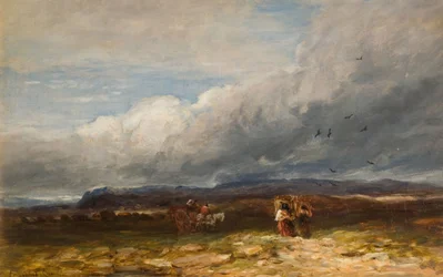 Os coletores de turfa, 1850.