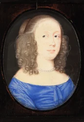 Uma senhora chamada Elizabeth Vere, condessa de Clare, 1653 (wc em velino)