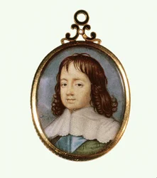 Carlos II quando menino (aquarela sobre pergaminho)