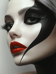 Retrato de beleza dramática