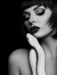 A misteriosa beleza da cobra branca
