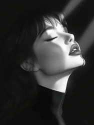 Retrato de beleza na sombra