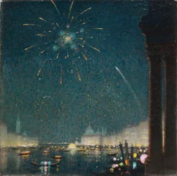 Carnaval veneziano (óleo sobre tela)
