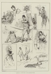 Esboços do Capitão Swift no Haymarket Theatre