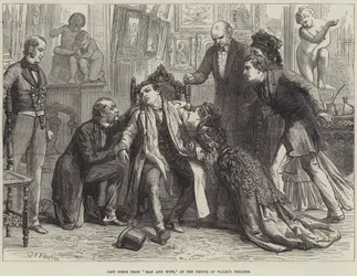 Última cena do homem e da esposa, no teatro do Príncipe de Gales