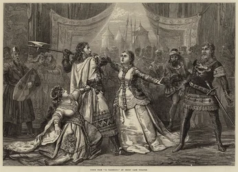 Cena de Il Talismano, no Teatro Drury Lane
