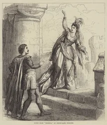 Cena de Rebecca, no Teatro Drury-Lane
