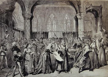 Cena de "The Canterbury Pilgrims", de Charles Villers Stanford
