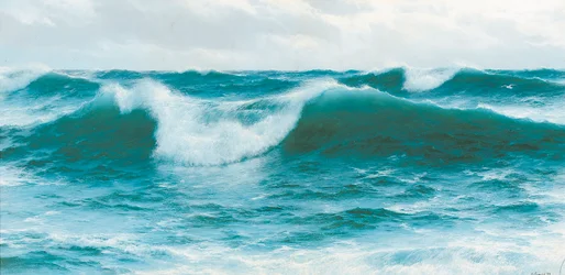 Ondas a rebentar, 1892