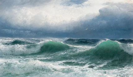 Mar tempestuoso com rebentação translúcida, 1894
