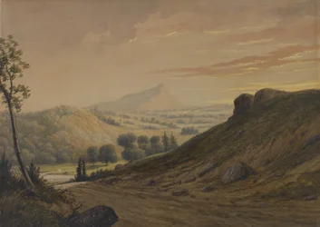 Cenário da Nova Inglaterra, c.1850 (wc no papel)