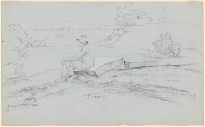 Estudo para "White Mountains from North Conway, New Hampshire" [reto]