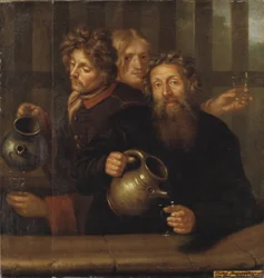 O mestre das termas de Medevi e os seus filhos, 1686